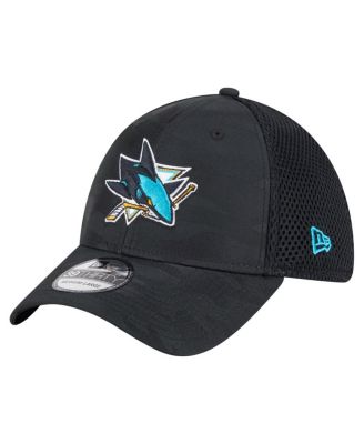 New Era - Men's Black San Jose Sharks Active Subtle Camo 39THIRTY Flex Hat
