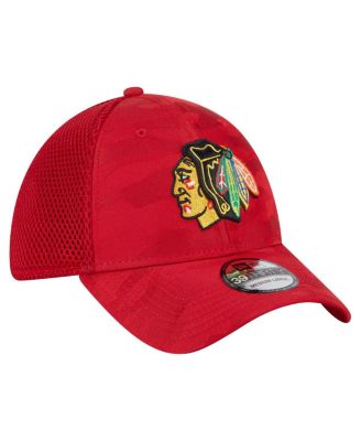 Men's Red Chicago Blackhawks Active Subtle Camo 39THIRTY Flex Hat