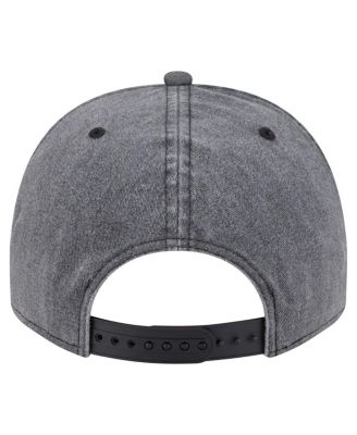 Men's Charcoal Los Angeles Lakers Throwback Washed Pre-Curved 9FIFTY Snapback Hat