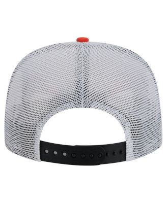 Men's Black/Orange Anaheim Ducks Throwback V-Dye Adjustable Golfer Hat