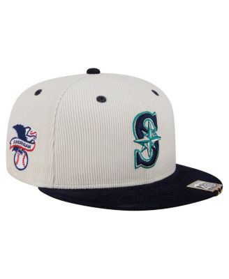 New Era - Men's Cream/Navy Seattle Mariners Two-Tone Corduroy 59FIFTY Fitted Hat