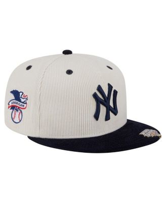 New Era - Men's Cream/Navy New York Yankees Two-Tone Corduroy 59FIFTY Fitted Hat