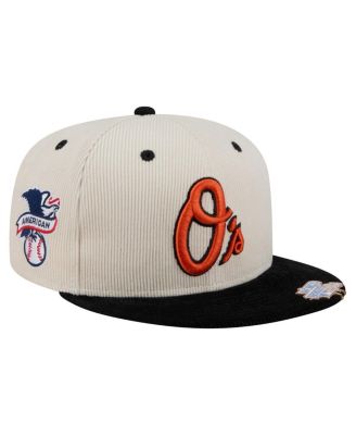 New Era - Men's Cream/Black Baltimore Orioles Two-Tone Corduroy 59FIFTY Fitted Hat