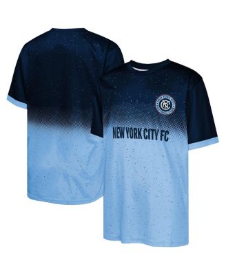 Outerstuff - Big Boys and Girls Navy/Light Blue New York City FC Stalwart Defender T-Shirt