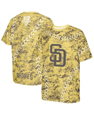 Outerstuff - Big Boys and Girls Gold San Diego Padres Slide Score Bold T-Shirt