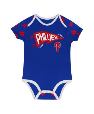 Baby Boys and Girls 2-Piece Blue Philadelphia Phillies On Deck Diaper Cover Set