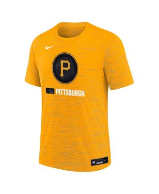 Big Boys and Girls Gold Pittsburgh Pirates Authentic Collection City Connect Velocity Performance T-Shirt