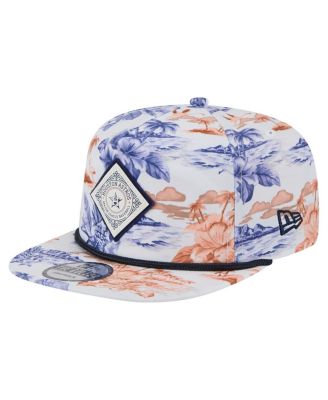 New Era - Men's White Houston Astros Printed Island Golfer Snapback Hat