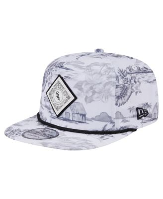 New Era - Men's White Chicago White Sox Printed Island Golfer Snapback Hat