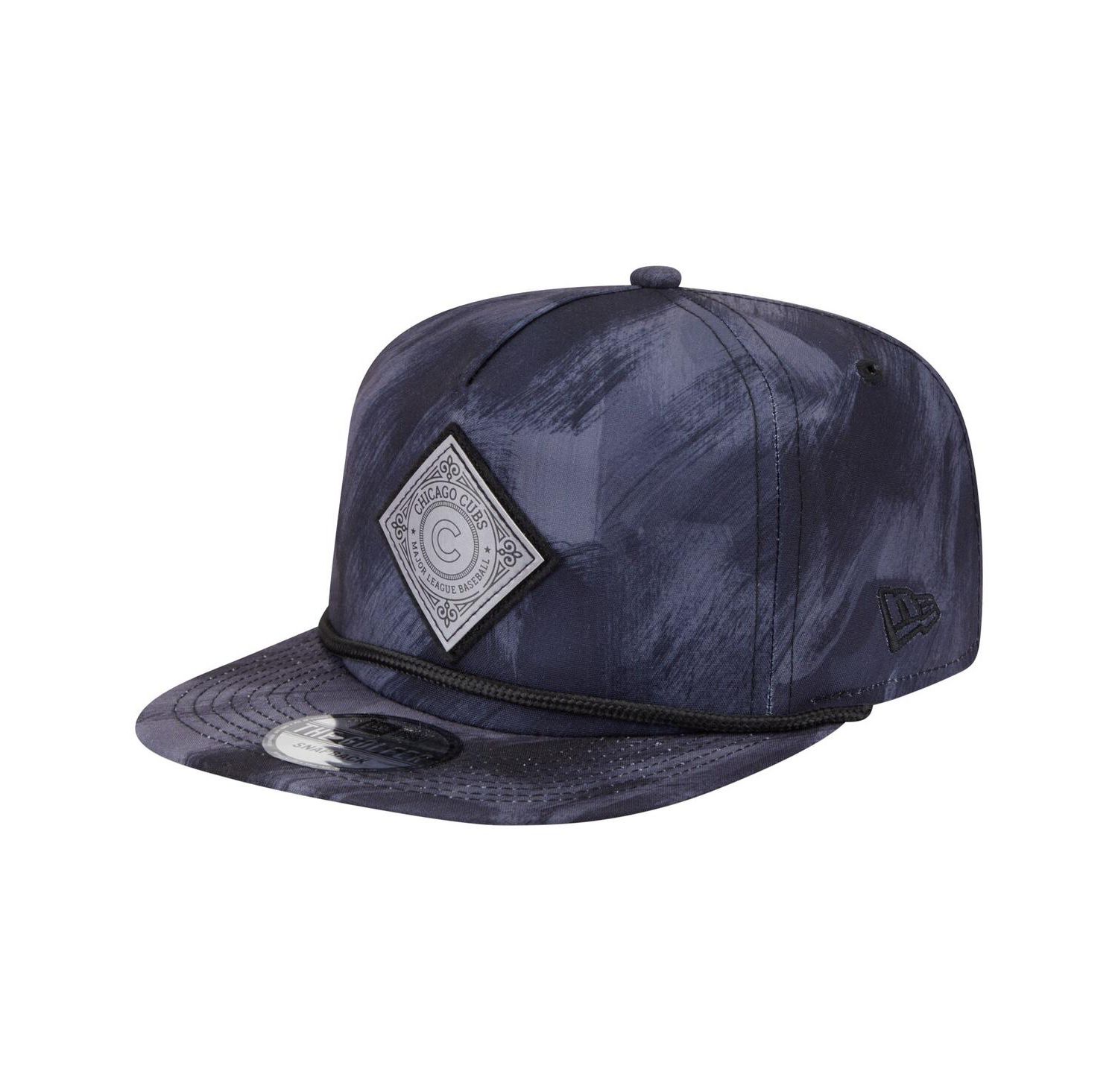 Men's Navy Chicago Cubs Printed Golfer Snapback Hat