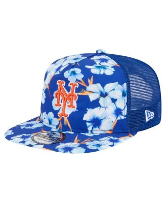 New Era - Men's Royal New York Mets Adventure Pattern Golfer Trucker Snapback Hat