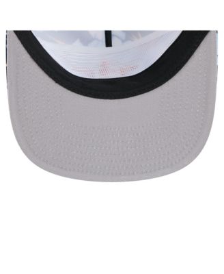 Men's Navy Houston Astros Adventure Pattern Golfer Trucker Snapback Hat