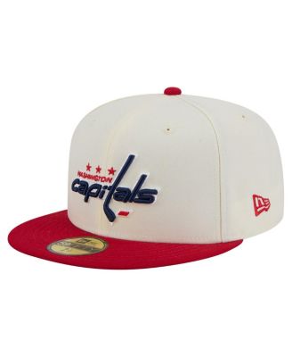 New Era - Men's White Washington Capitals Chrome Two-Toned 59FIFTY Fitted Hat