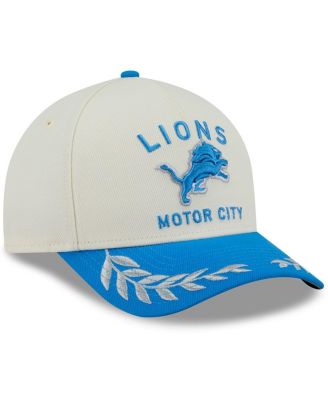 Men's Cream/Blue Detroit Lions 2025 NFL Draft 9FORTY A-Frame M-Crown Adjustable Hat