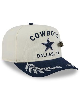 Men's Cream/Navy Dallas Cowboys 2025 NFL Draft A-Frame 59FIFTY Fitted Hat