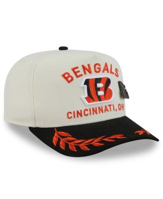 Men's Cream/Black Cincinnati Bengals 2025 NFL Draft A-Frame 59FIFTY Fitted Hat