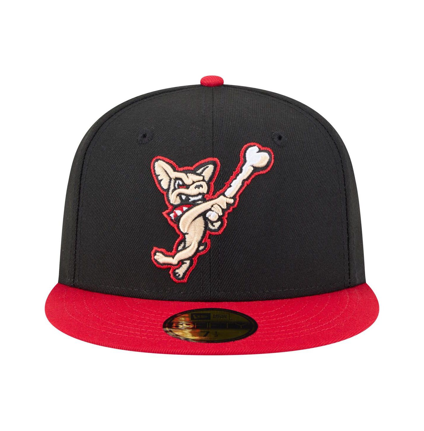 Мужская кепка New Era Black/Red El Paso Chihuahuas Authentic Collection 59FIFTY Fitted Hat — фото 2