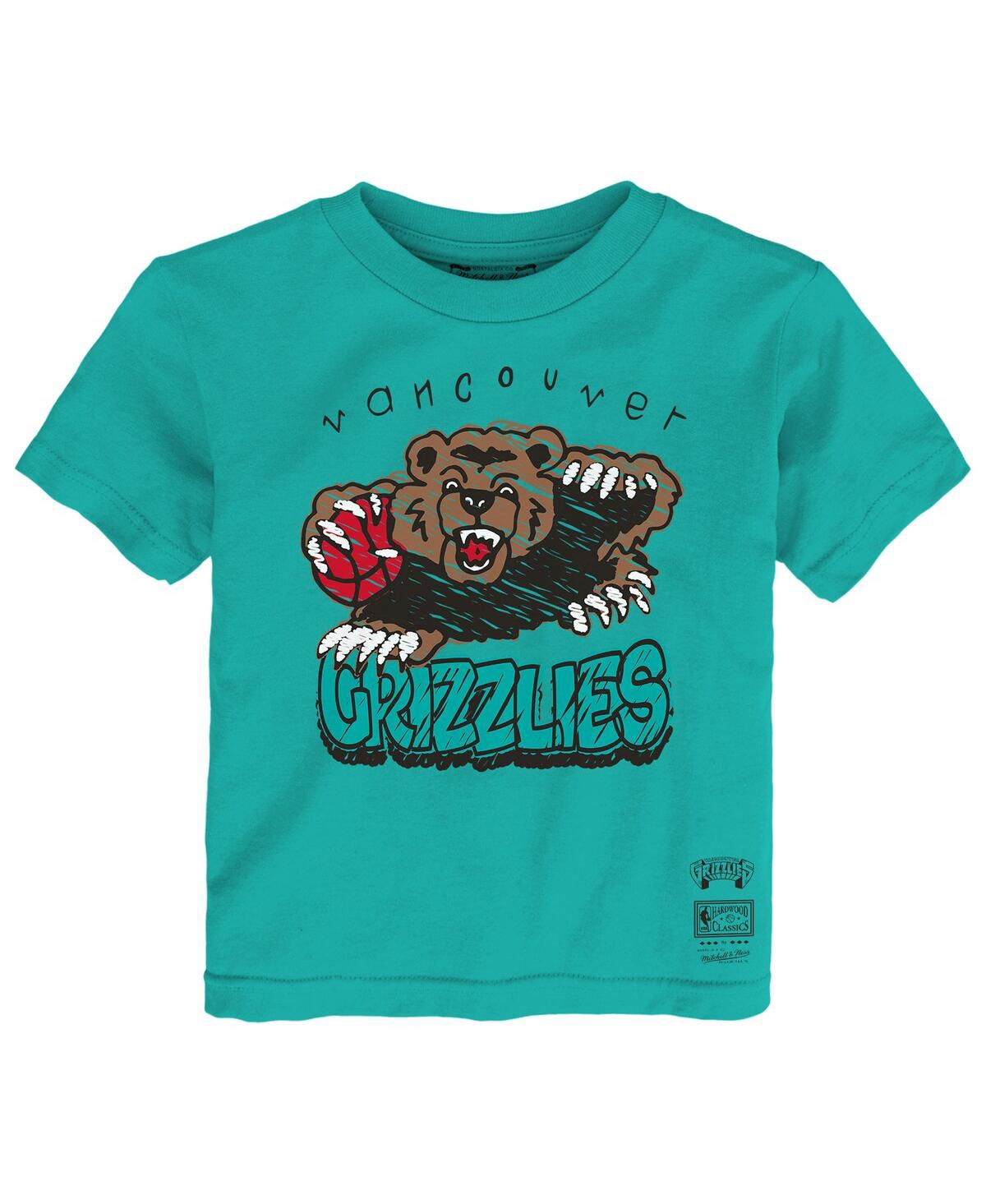 Mitchell & Ness Toddler Turquoise Vancouver Grizzlies Hardwood Classics Favorite Team T-shirt