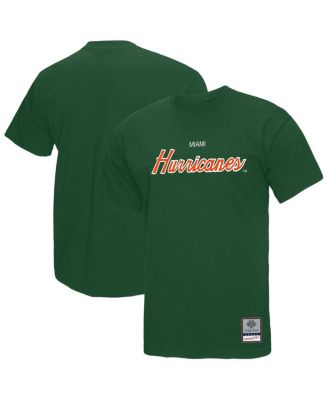 Mitchell & Ness - Men's Green Miami Hurricanes Elite Script T-Shirt