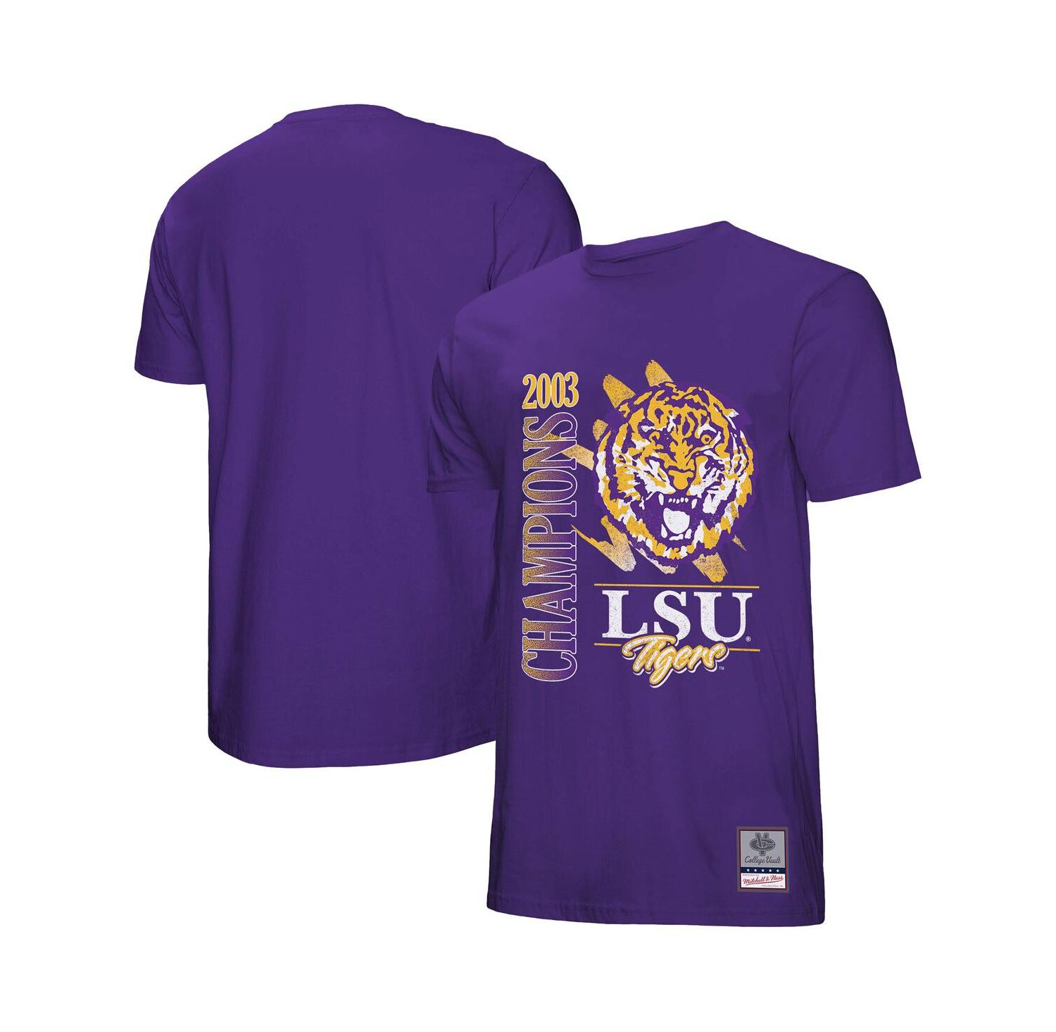 Men's Purple LSU Tigers Retro Brush Mineral Wash T-Shirt