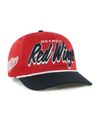 '47 Brand - Men's Red/Black Detroit Red Wings Dropshadow Rope Hitch Adjustable Hat