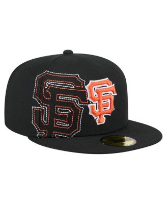 New Era - Men's Black San Francisco Giants Yarn Stitch 59FIFTY Fitted Hat