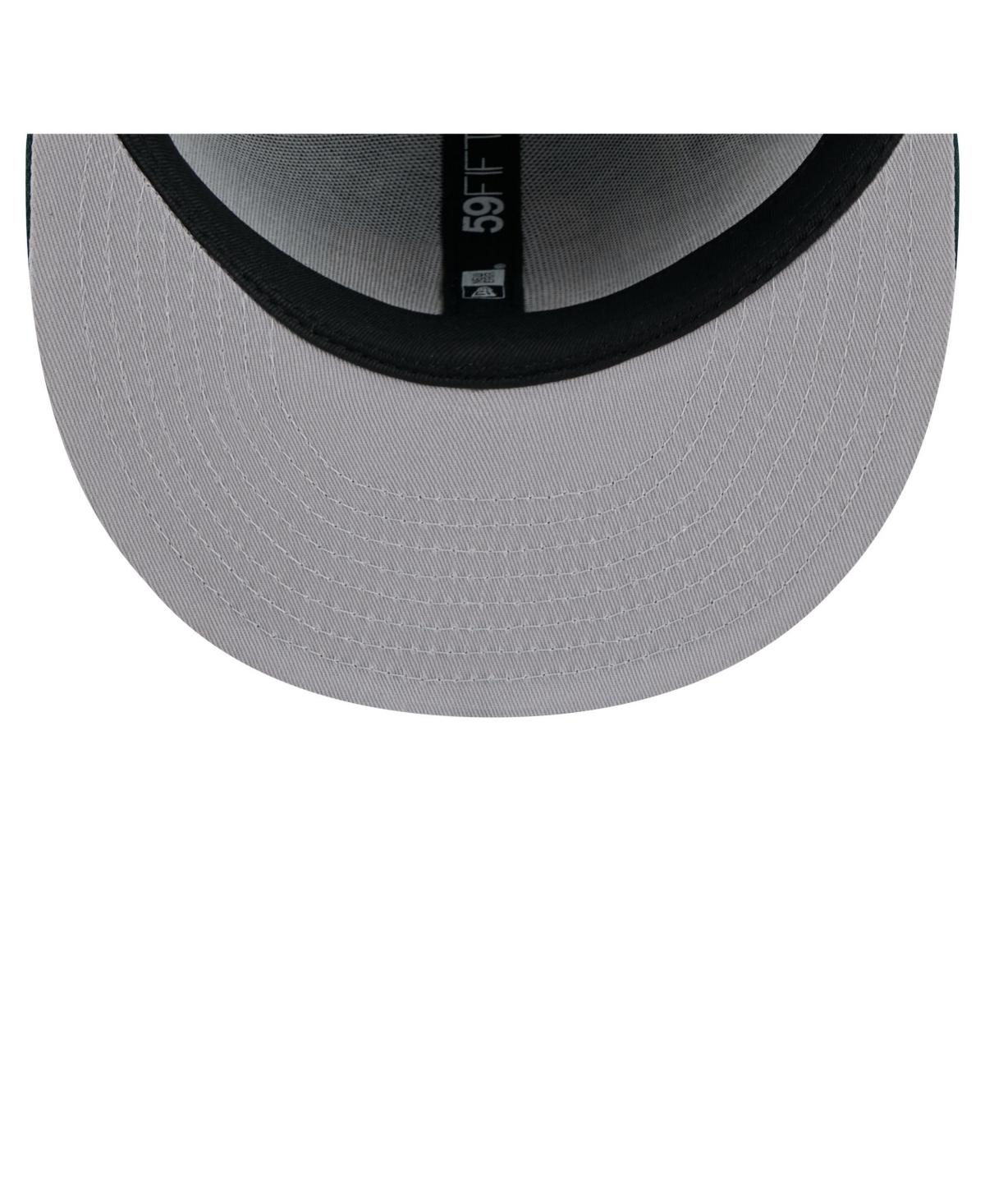 New Era Men's Green Athletics Yarn Stitch 59FIFTY Fitted Hat