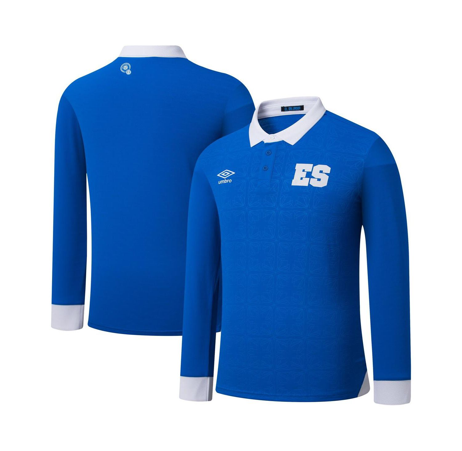 Men's Blue El Salvador National Team 2025 Home Replica Long Sleeve Jersey