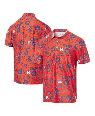 Reyn Spooner - Men's Orange Houston Astros Pua Performance Polo Shirt