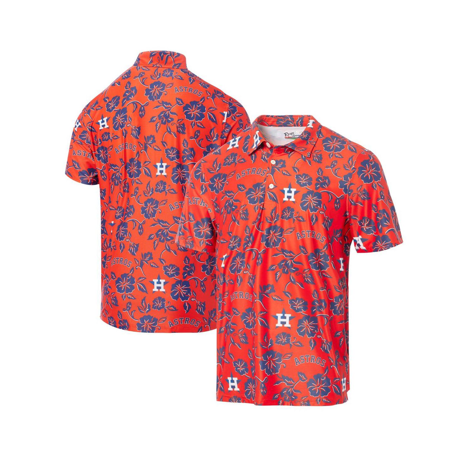Men's Orange Houston Astros Pua Performance Polo Shirt