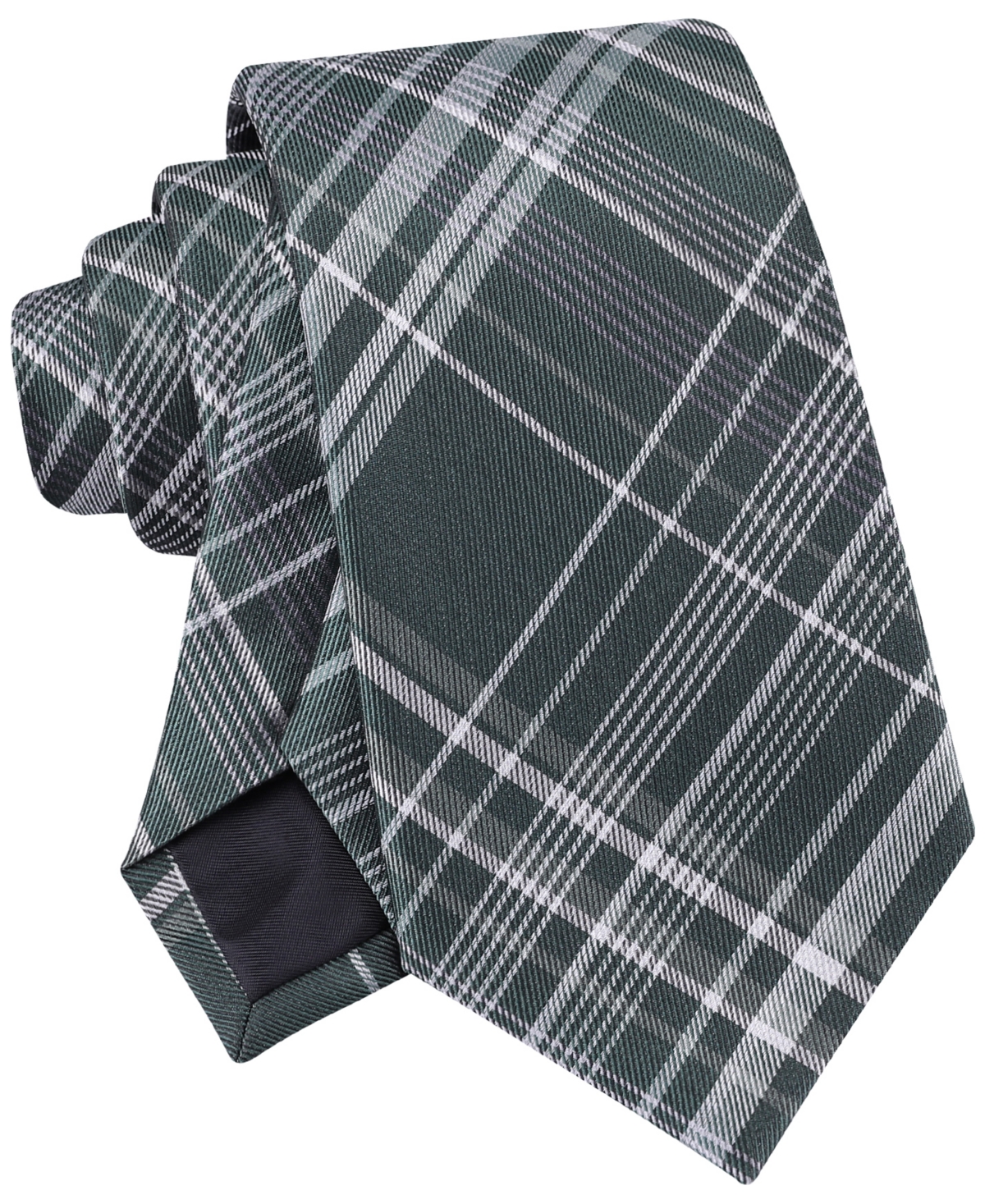 Calvin Klein Men's Russel Plaid Tie In Blue
