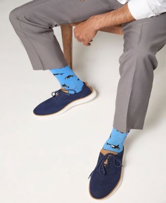 Men's Whales Rayon Crew Socks