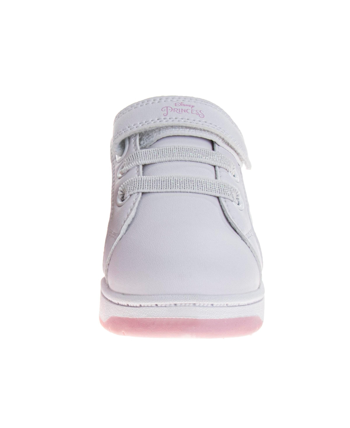 Disney Toddler Girls Princess Hook And Loop Sneakers In White
