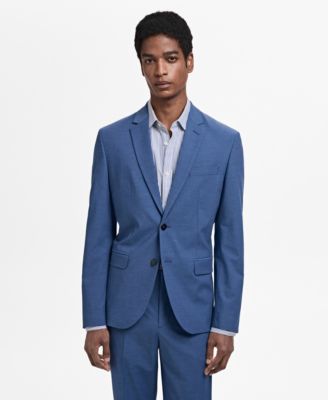 MANGO - Men's Stretch Fabric Super Slim-Fit Suit Jacket