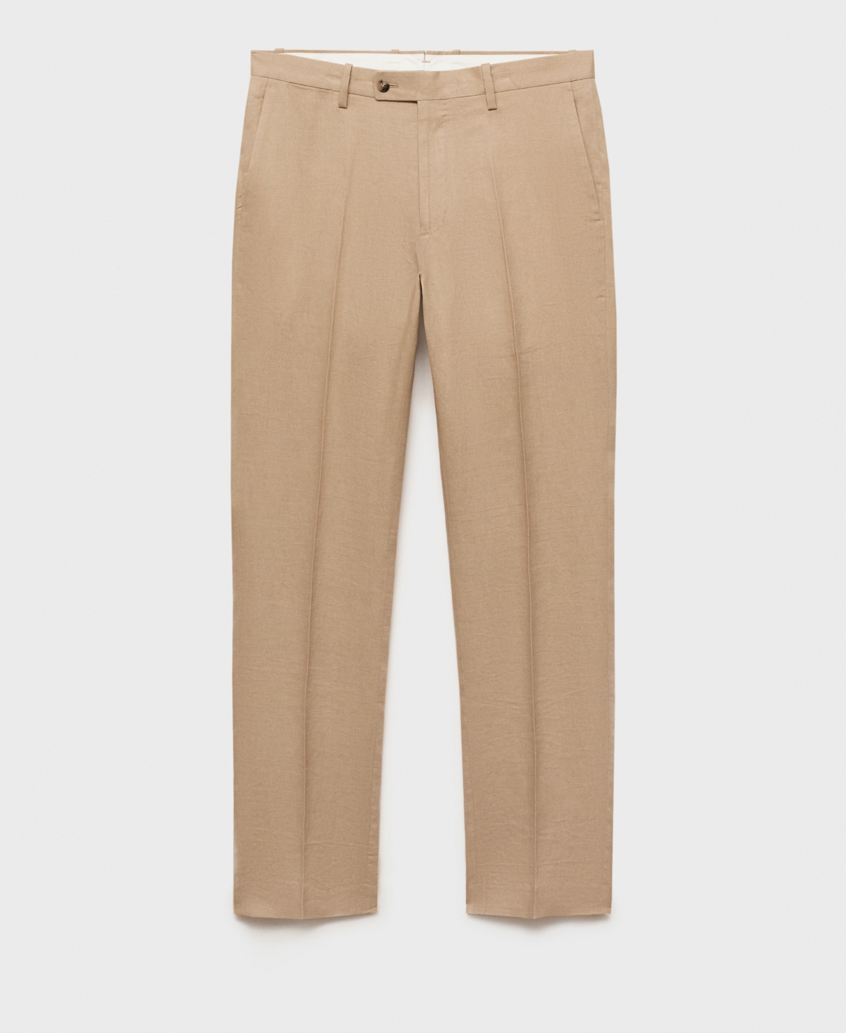 Mango Paris Slim Fit Suit Pants In Brown
