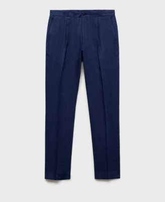 Men's Salerno Linen Slim-Fit Suit Pants