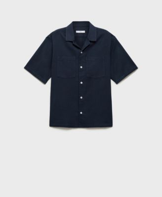 Men's Cotton Check Seersucker Shirt