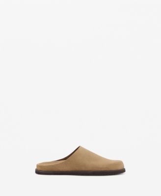 MANGO Men's Suede Leather Clogs