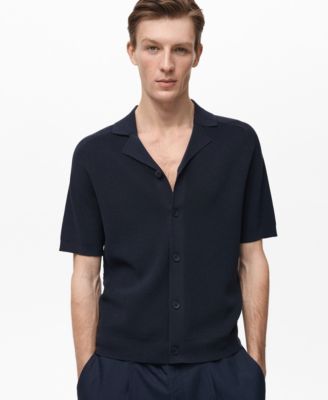 MANGO - Men's Ribbed Structure Shirt