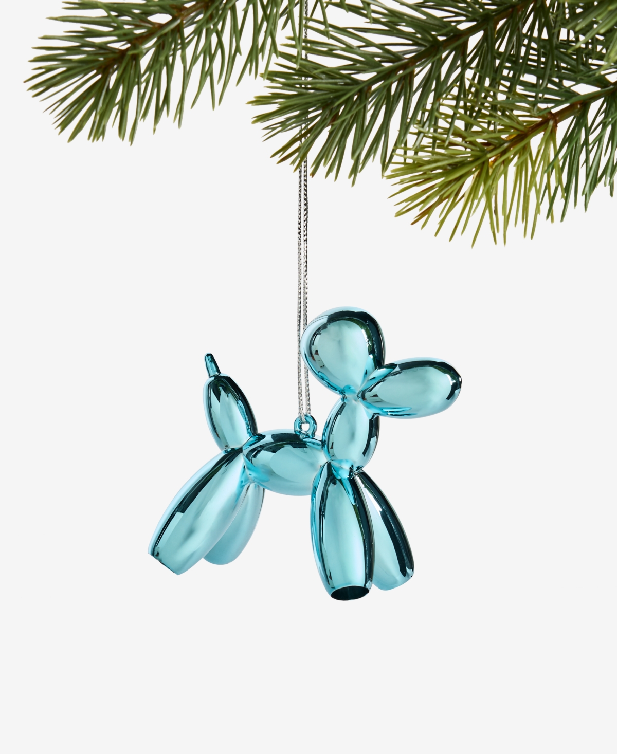 Holiday Lane Merry Magic Blue Balloon Dog Ornament, Macy's Exclusive In Transparent