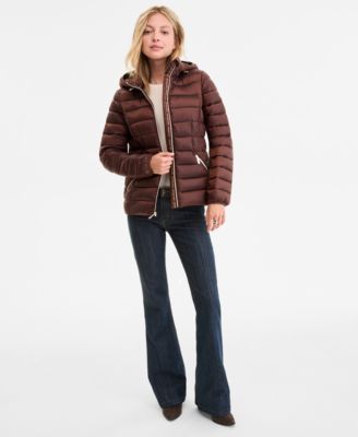 Women's Hooded Shine Packable Puffer Coat