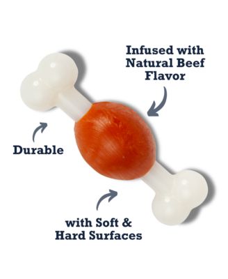 Nylon Beef Bone Dog Chew Toy – Durable TPR Nylon for Healthier Teeth and Gums, Perfect for Small Breeds