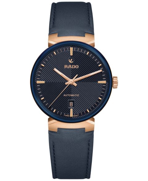 Часы Rado Unisex Swiss Automatic Florence Blue Leather Strap Watch 39mm