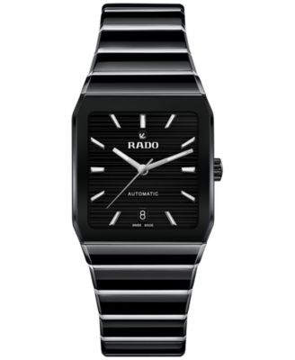Women's Swiss Automatic Anatom Stainless Steel & Black Ceramic Bracelet Watch 33mm