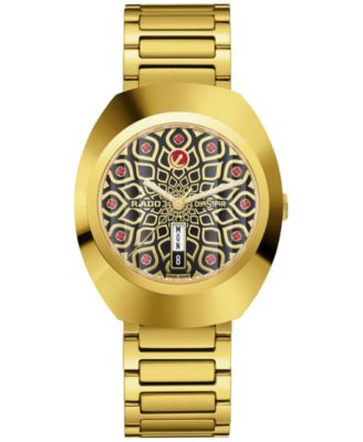Unisex Swiss Automatic DiaStar Original Gold PVD Stainless Steel Bracelet Watch 38mm