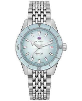 Rado - Men's Swiss Automatic Captain Cook Stainless Steel Bracelet Watch 39mm