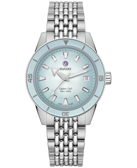 Мужские часы Rado Swiss Automatic Captain Cook Stainless Steel Bracelet Watch 39mm