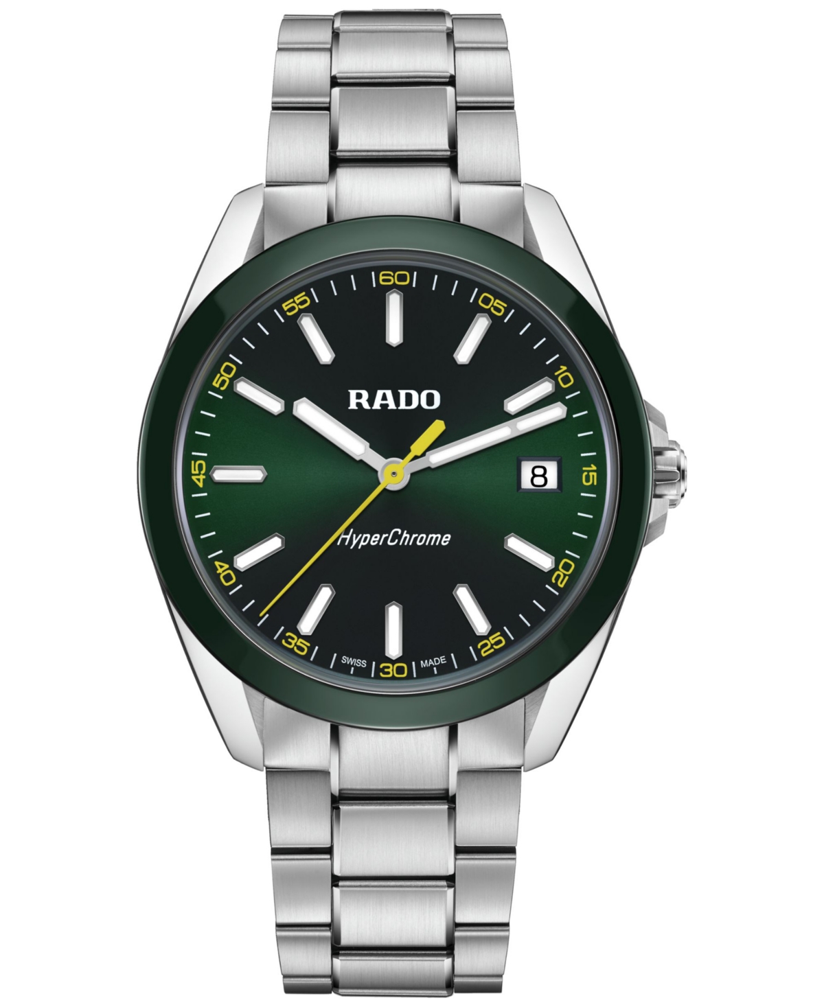 Men's Swiss HyperChrome Stainless Steel Bracelet Watch 42mm - Green