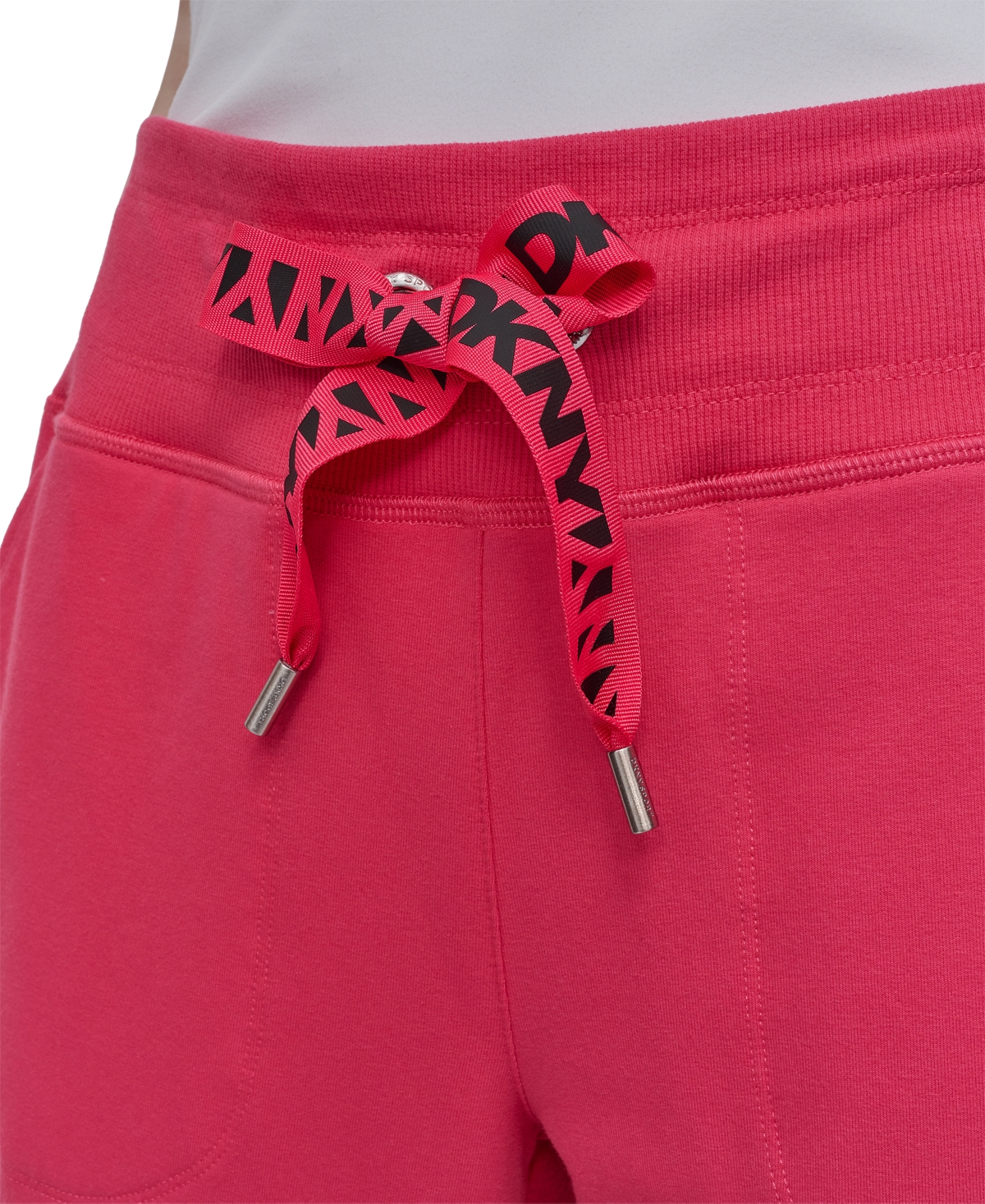 Dkny Sport Women's Logo-drawstring High-rise Joggers In Pink