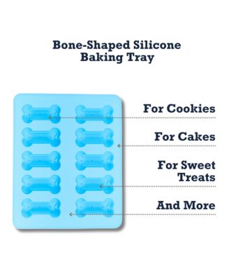 Bone-Shaped Silicone Baking Tray (10-Cavity Mold) – for Dog Treats